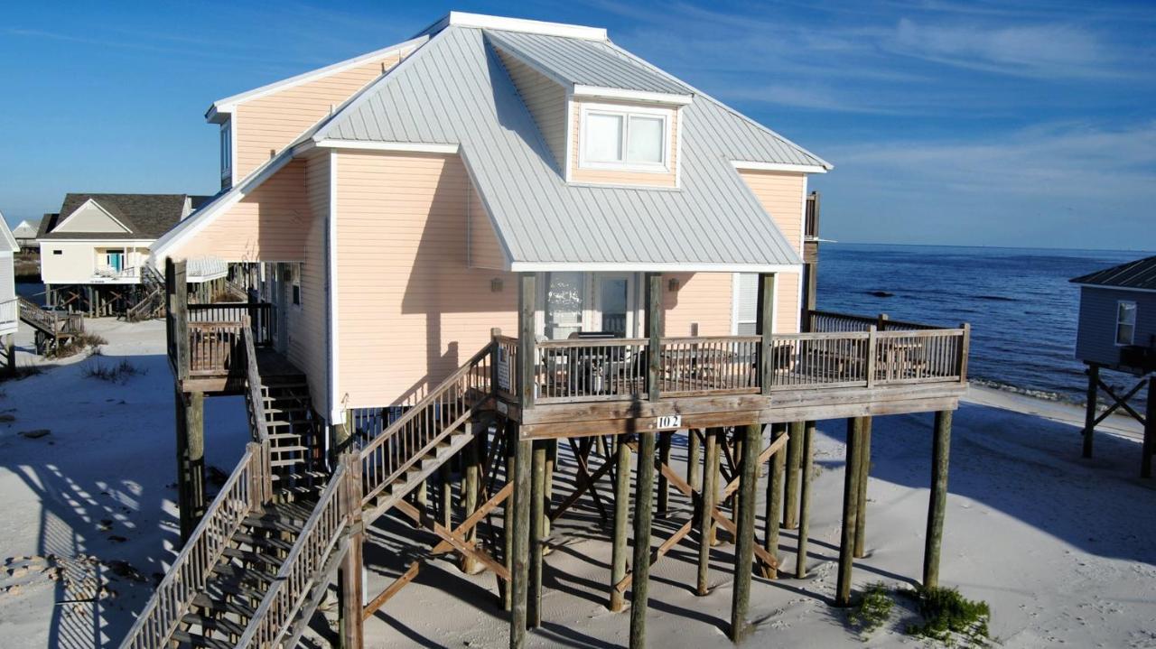 Kowabunga - You'Ll Love The Rooftop Deck And Private Heated Dipping Pool! Pet Friendly! Home Dauphin Island Bagian luar foto